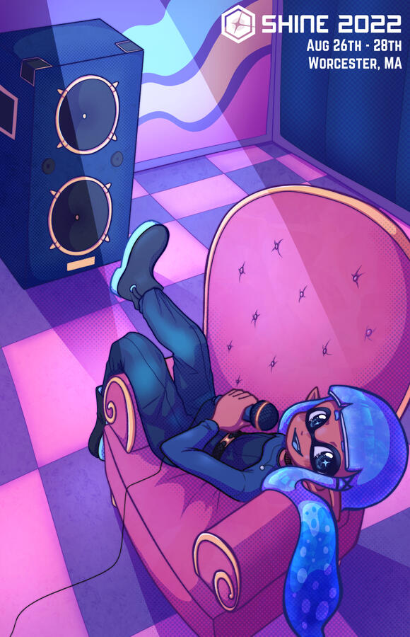 A poster I designed for Shine's Splatoon tourney