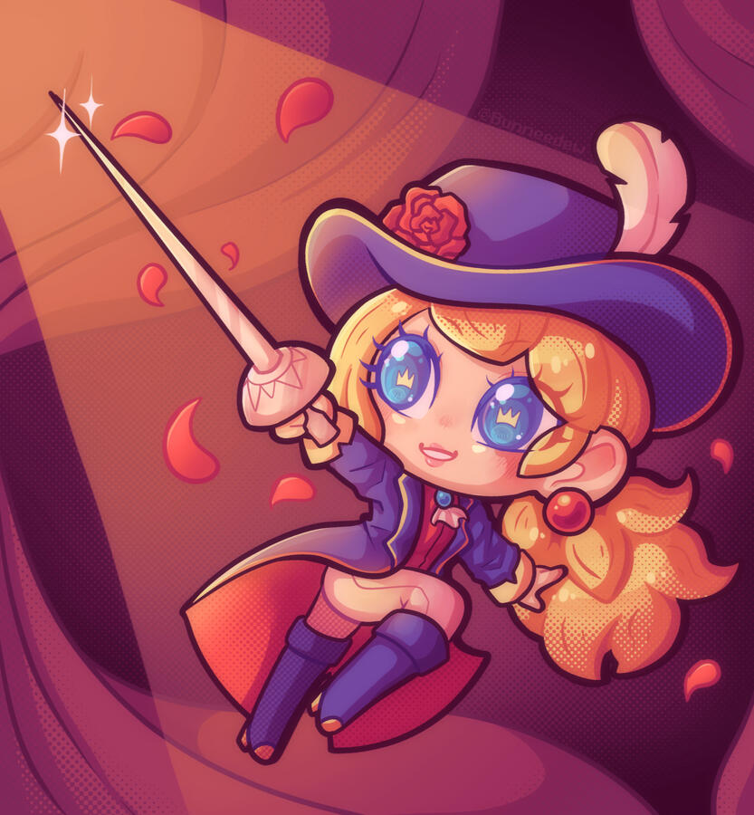 A cheeb of Princess Peach